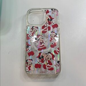 Disney Mickey and Minnie Mouse Holographic Phone Case - Red and White 16 Pro Max